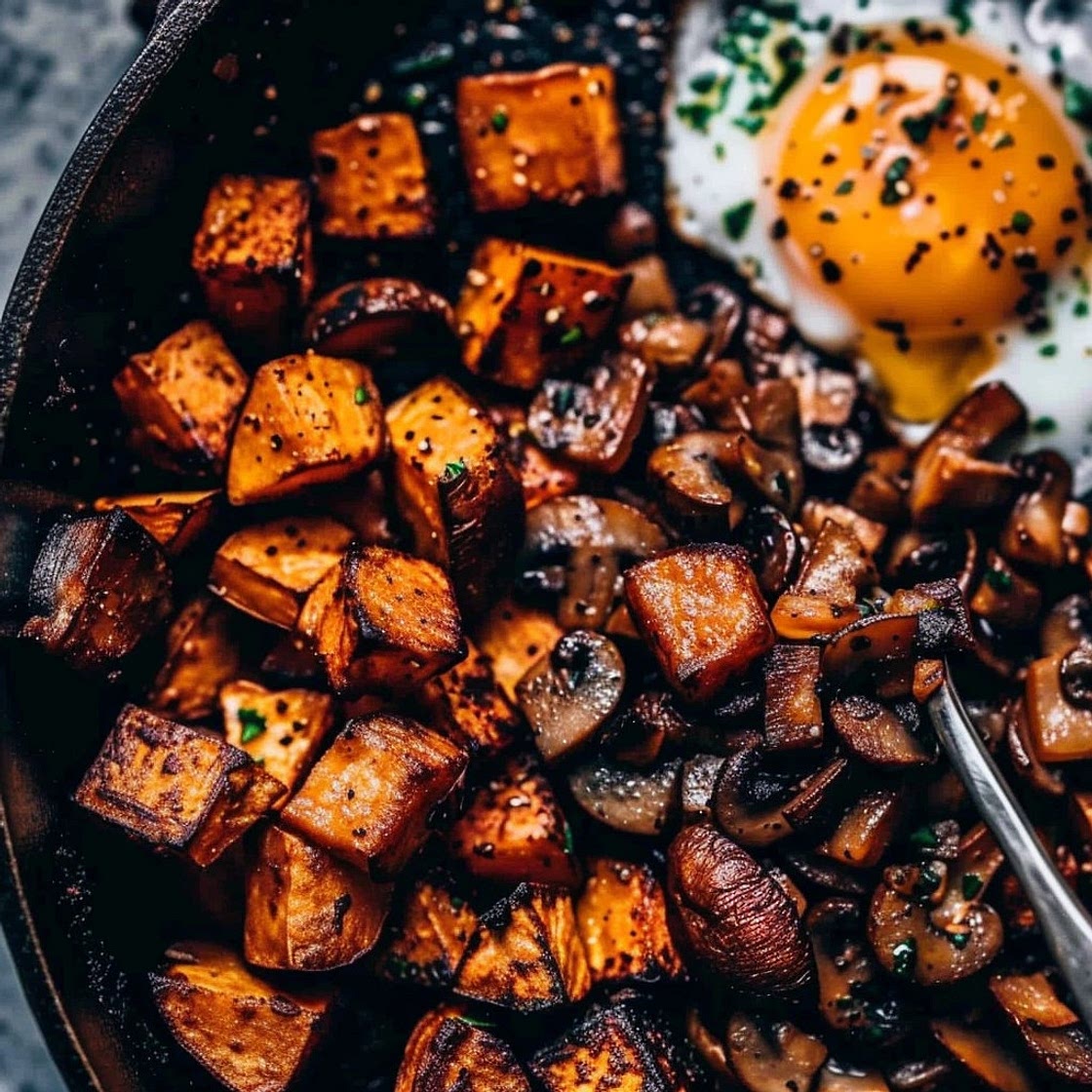 Sweet Potatoe Breakfast Skillet - Diabetic Friendly