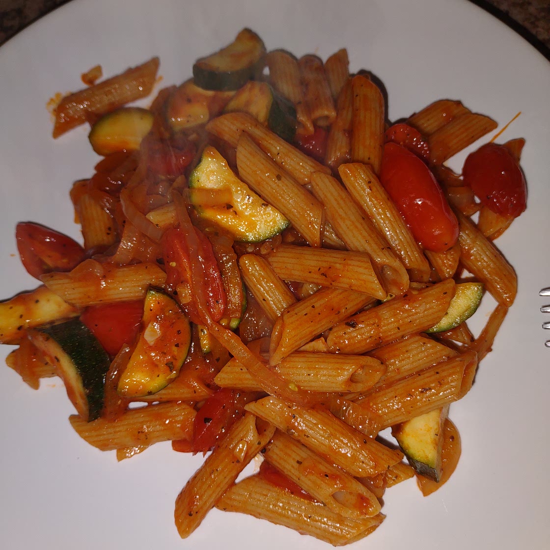 Zucchini tomato pasta