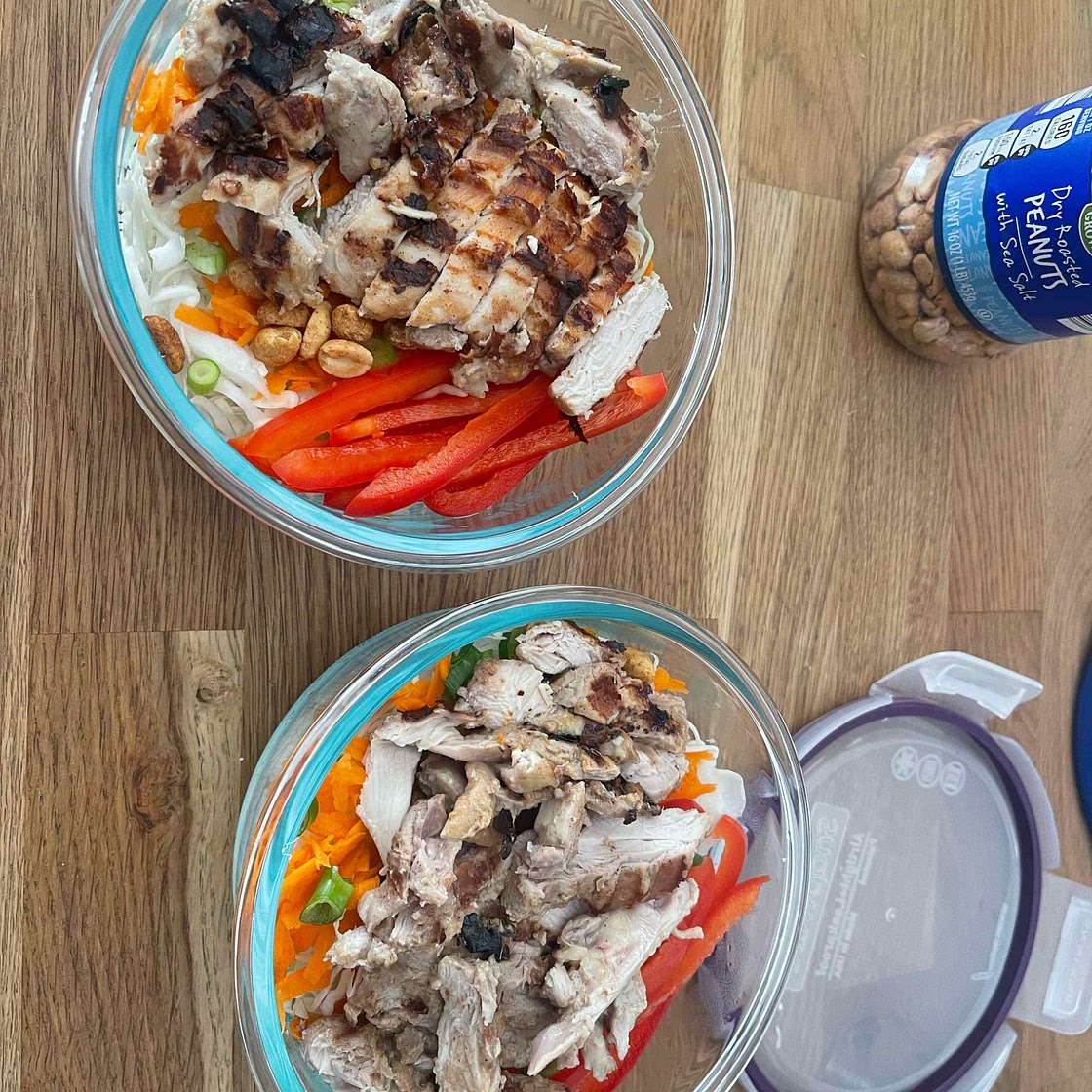 Satay Chicken Lunch Bowls