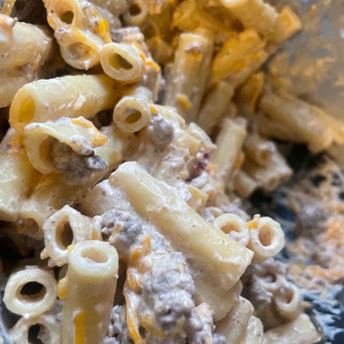 CHEESY TACO CREAM CHEESE PASTA
