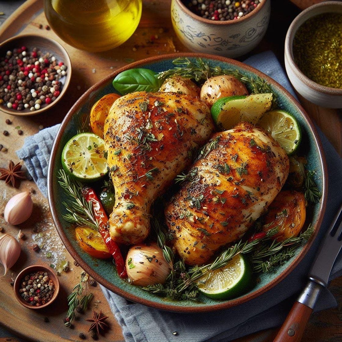 Middle Eastern Inspired Chicken Bowl