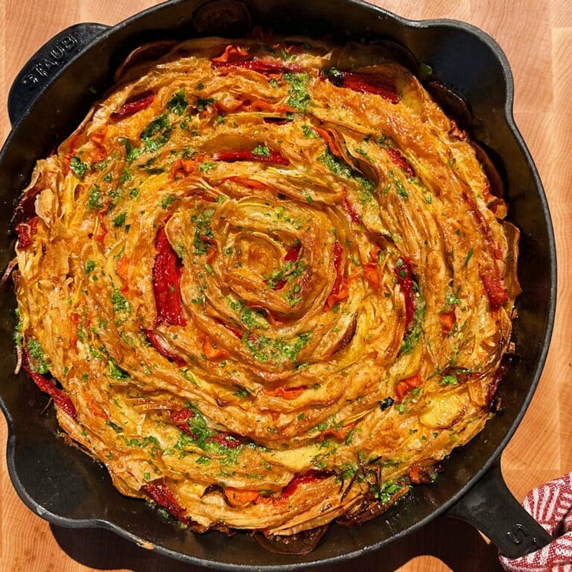 Breakfast Veggie Crinkle Cake - Carolina Gelen