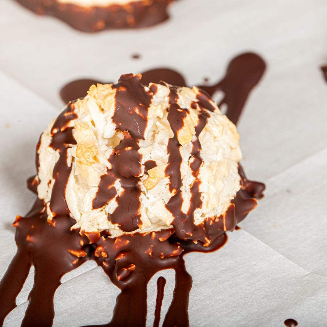 Chocolate-Dipped Coconut Macaroons Perfect for Passover