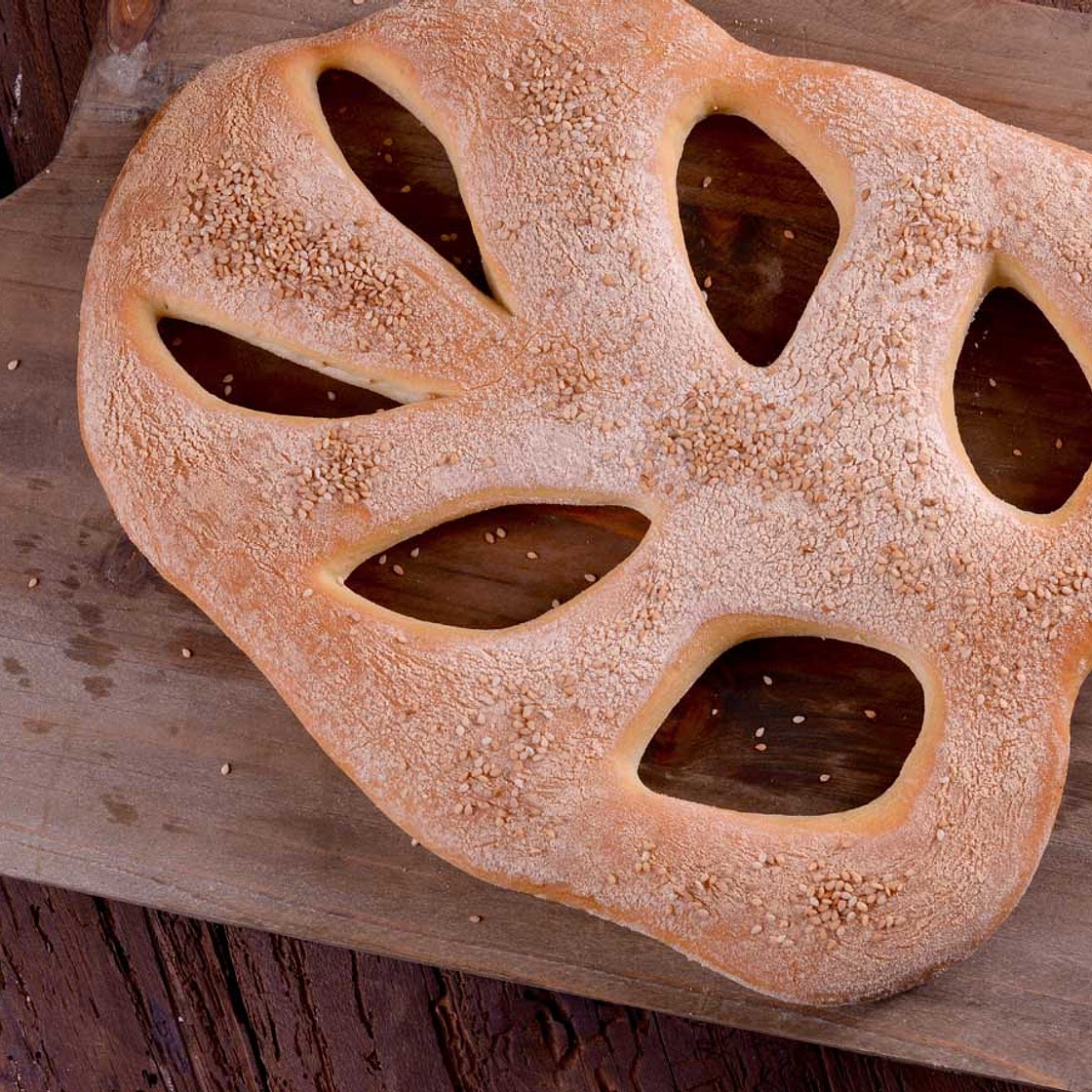 Fougasse con aceite de oliva