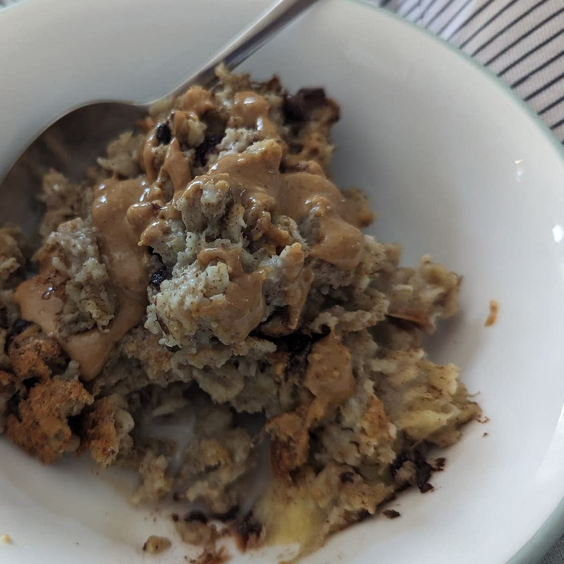 Banana Bread Baked Oatmeal