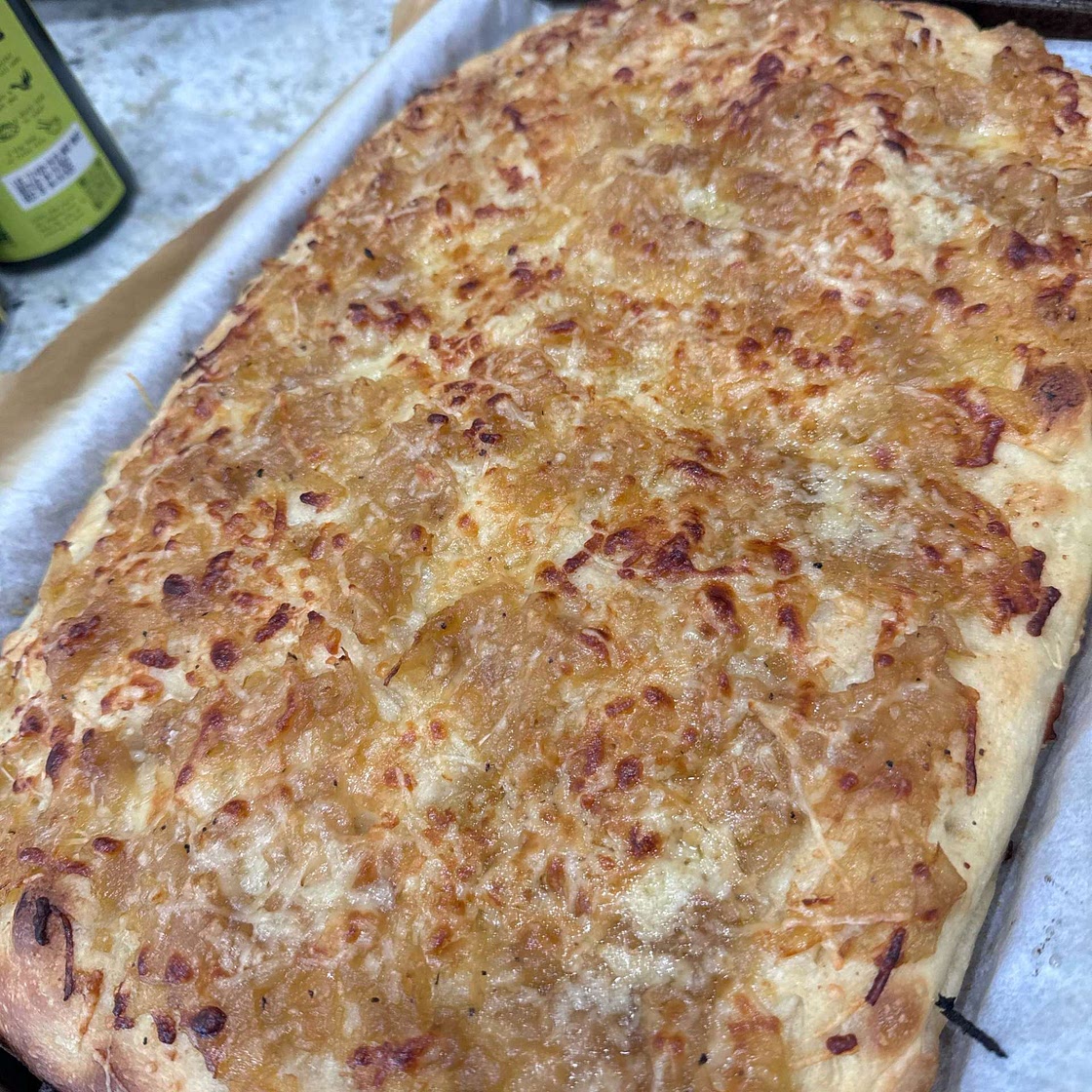 French Onion Stuffed Focaccia