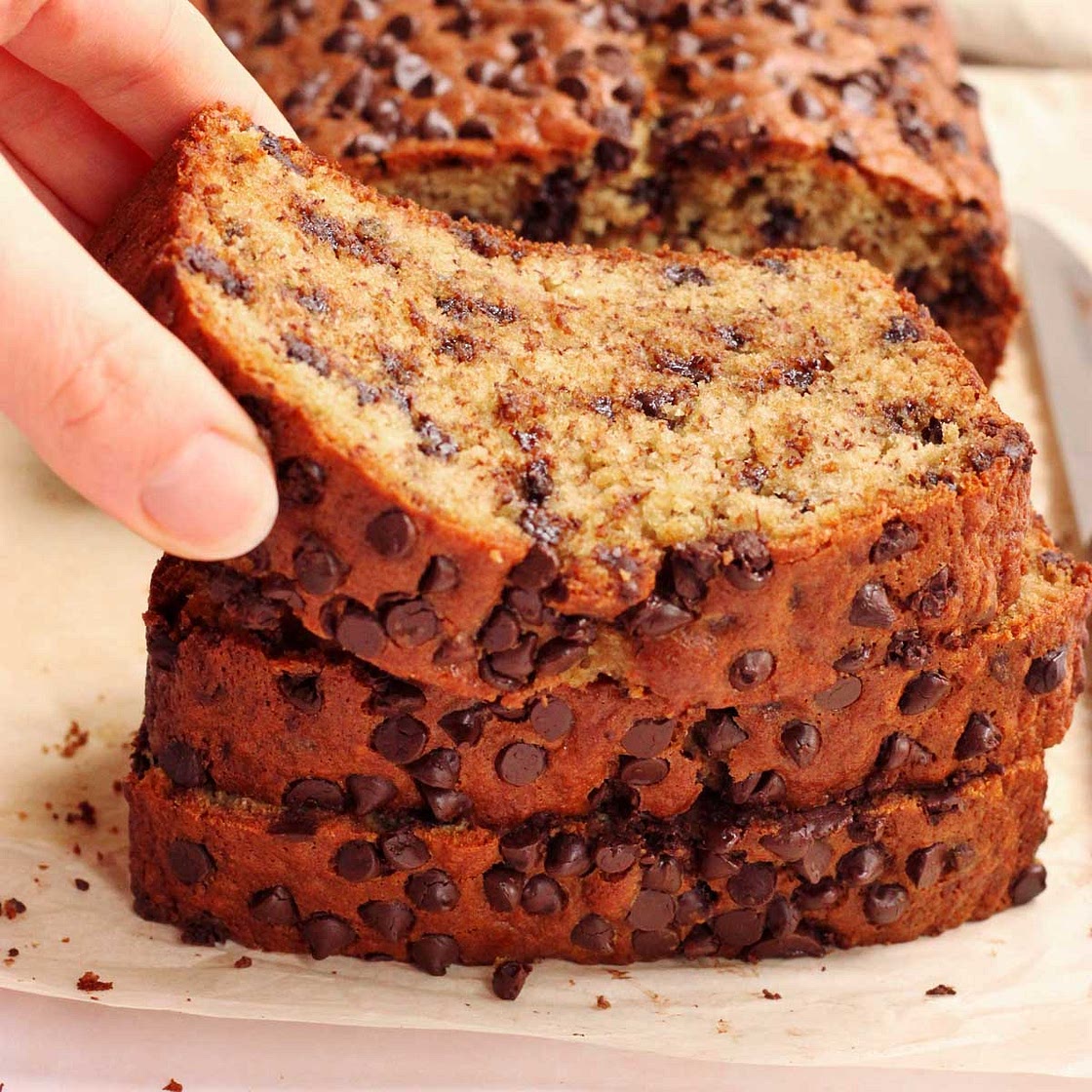 The BEST Chocolate Chip Banana Bread