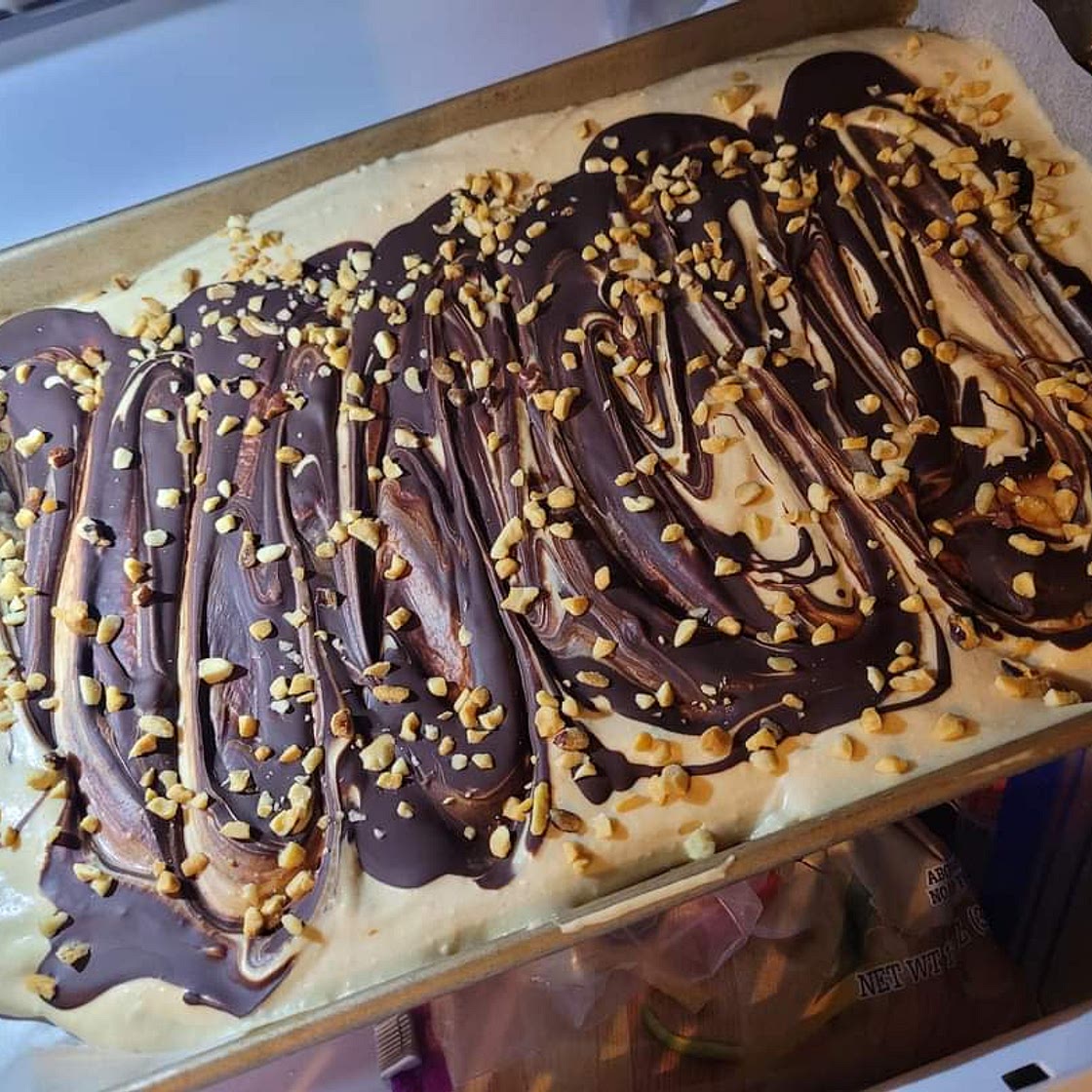 High Protein "Reese cup" Bark