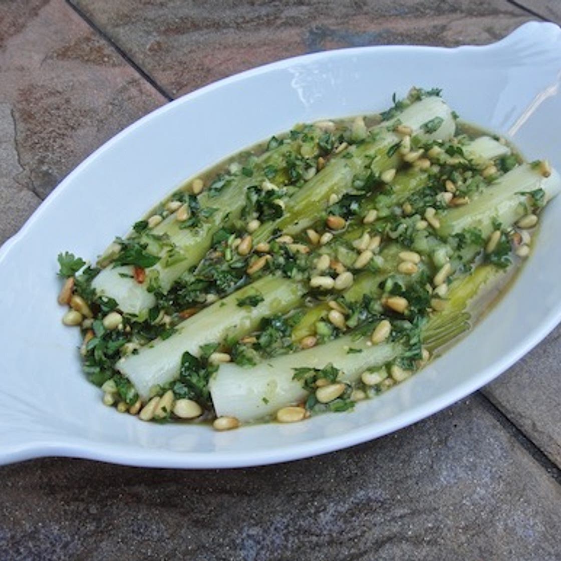 Tomatillo Leeks With Agave Nectar - Adán Medrano
