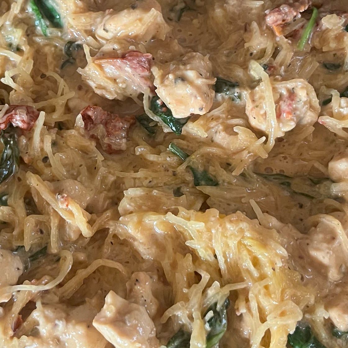 Tuscan Chicken and Spaghetti Squash