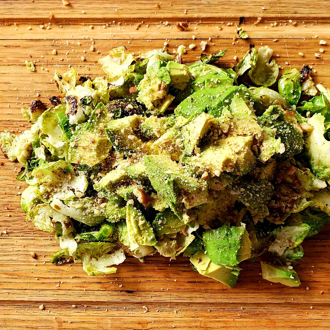 ensalada de coles de bruselas