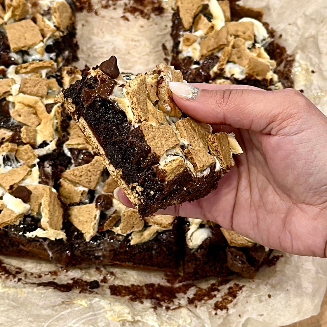 S’mores brownies