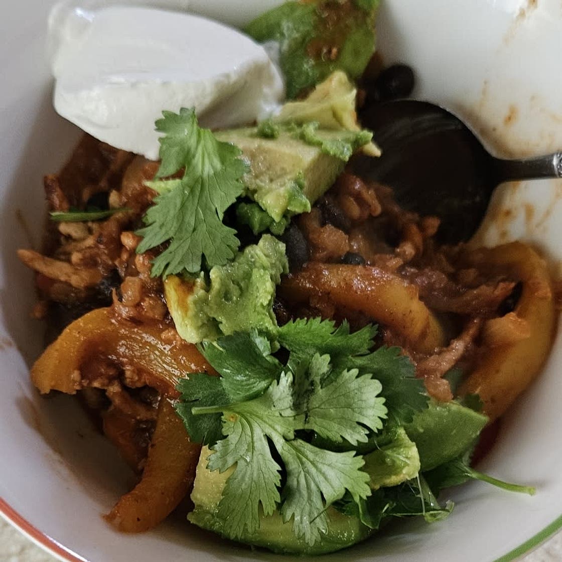 Ground Chicken Fajita Bowl