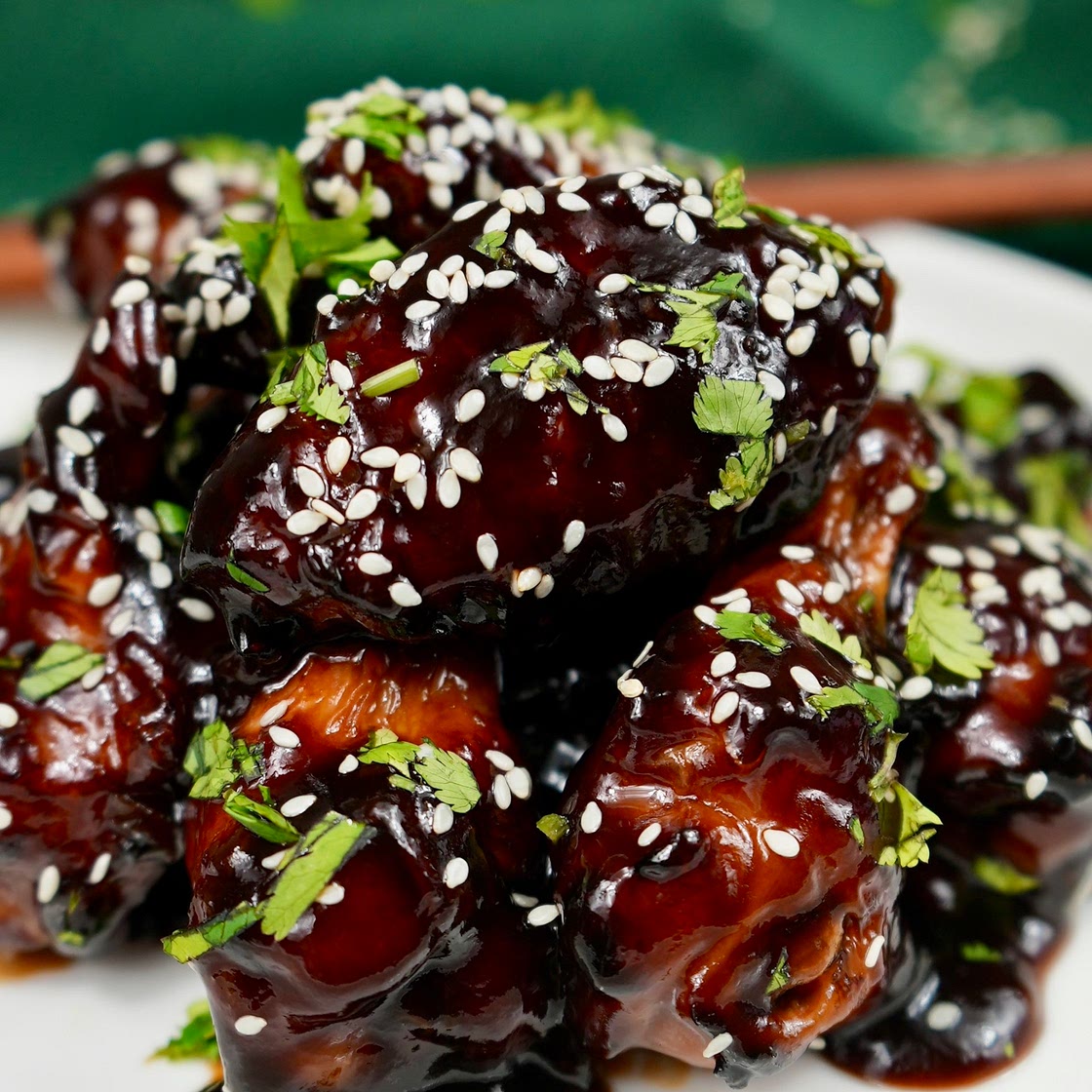 Hoisin Glazed Chicken Wings
