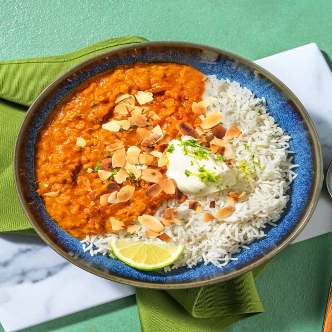 Dahl Bowl : lentilles corail, coco & curry Recette pour robot de cuisine | 4 personnes max