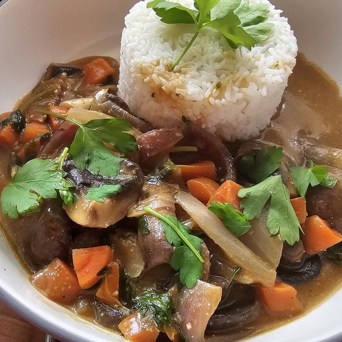 Herby Mushroom Stroganoff
