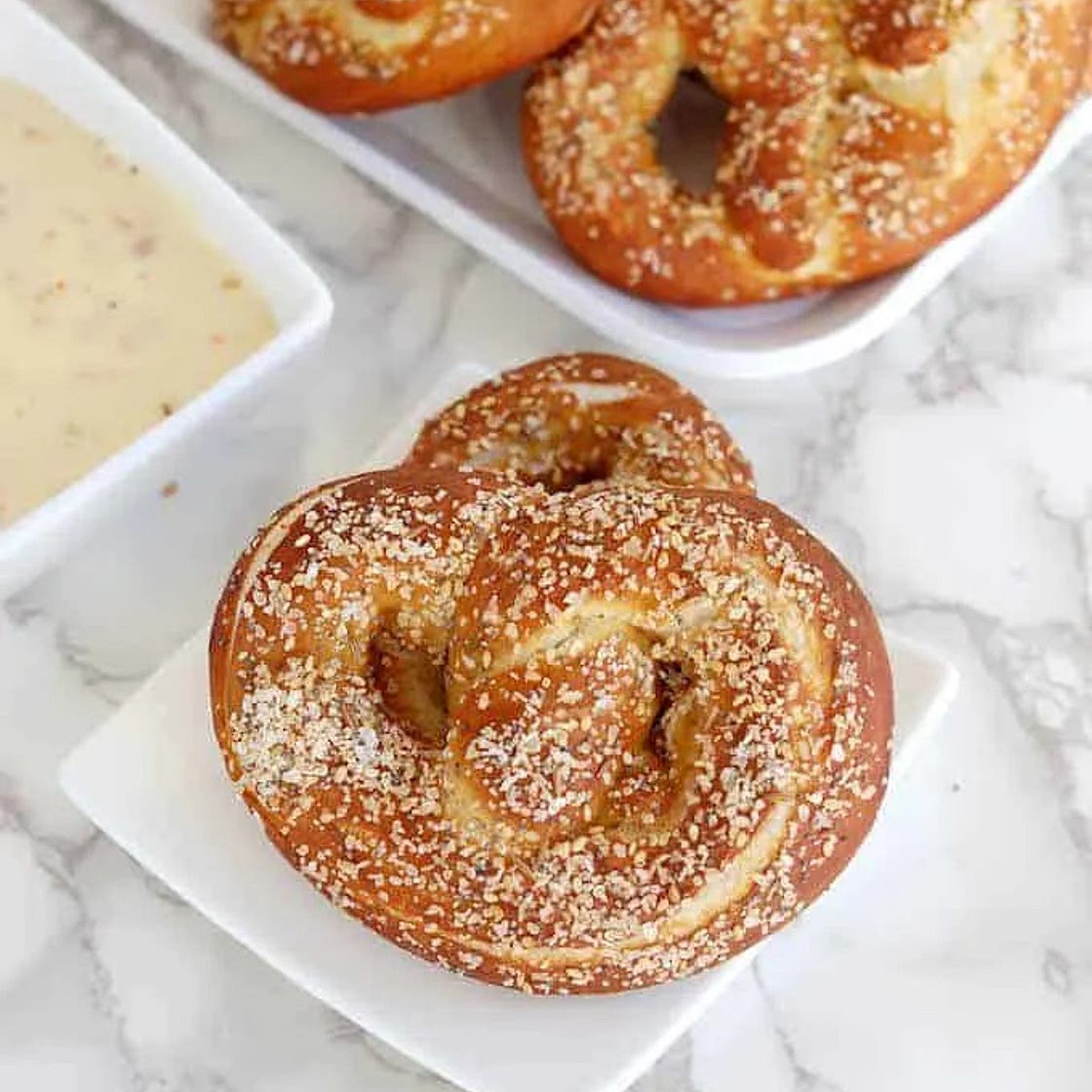 Sourdough Soft Pretzels