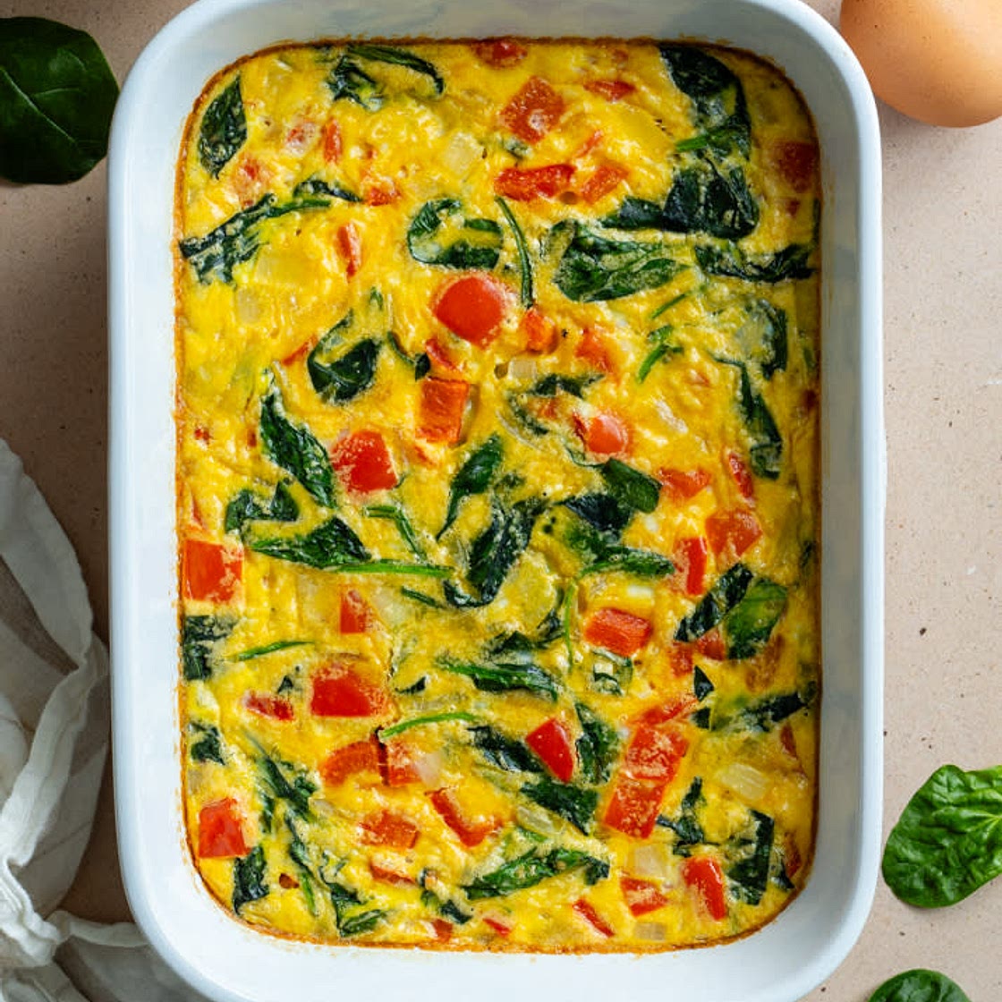 Oven-Baked Vegetable Cottage Cheese Frittata