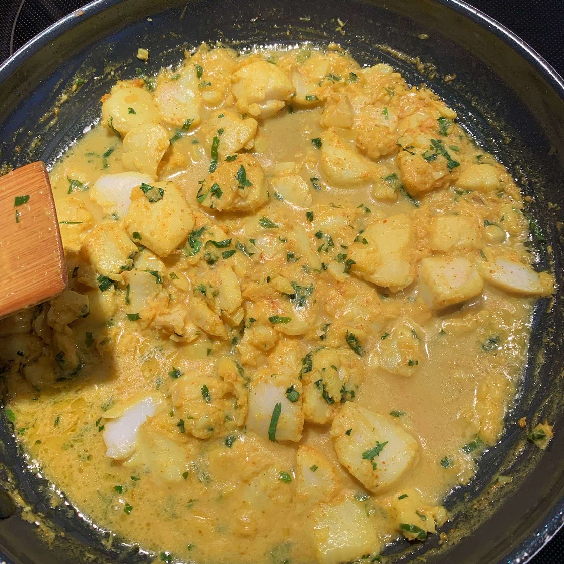 Curry de poisson au lait de coco