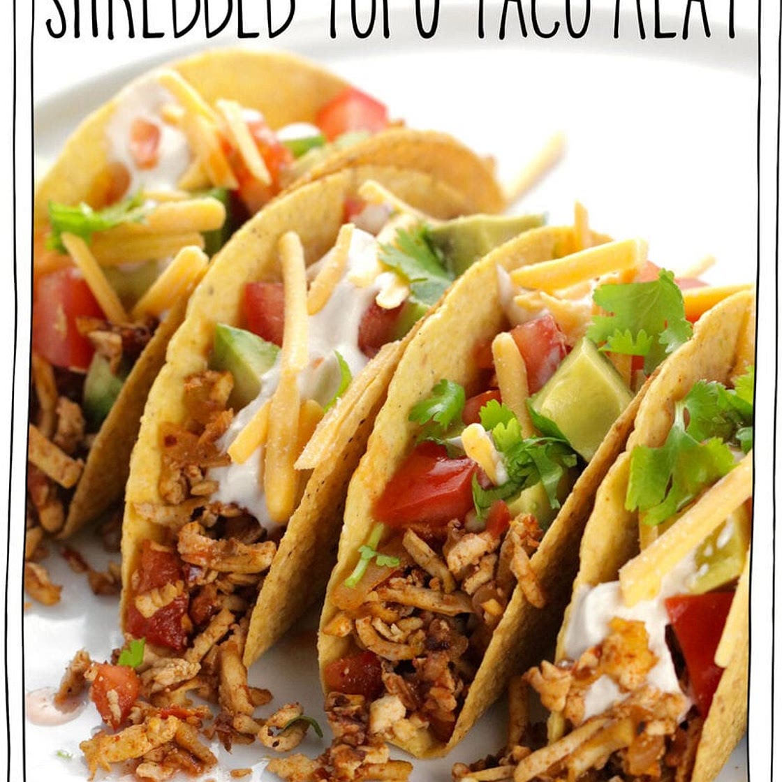 Easy Vegan Tacos: Shredded Tofu Taco Meat