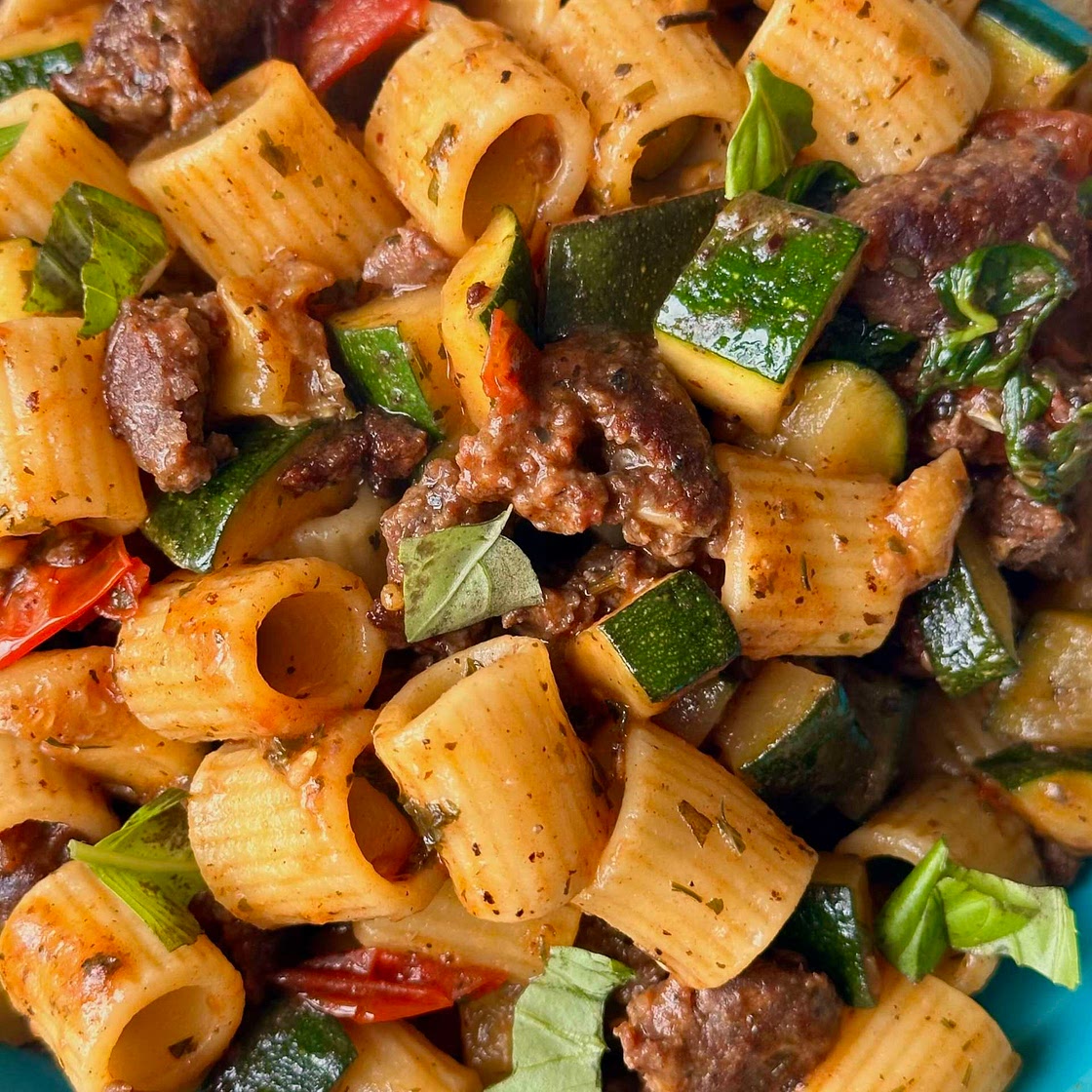 Beef Sausage Pasta