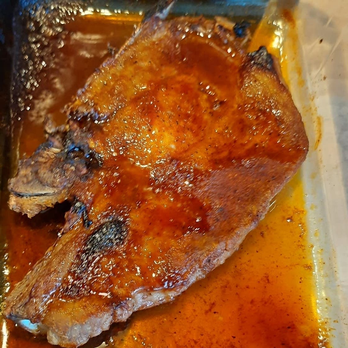 Oven Baked Bone-In Pork Chops