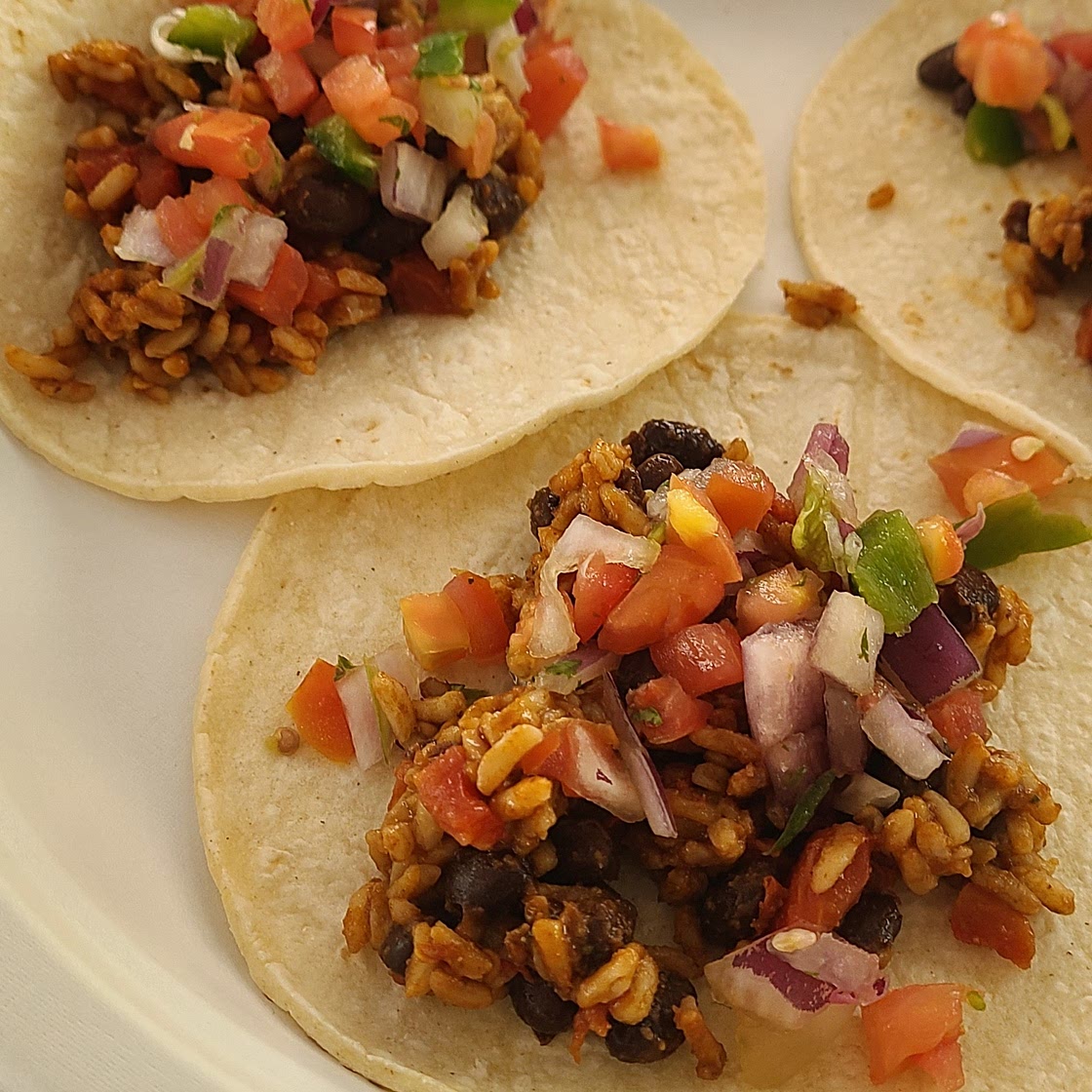 Quick tacos w/ leftover Mexican bowl