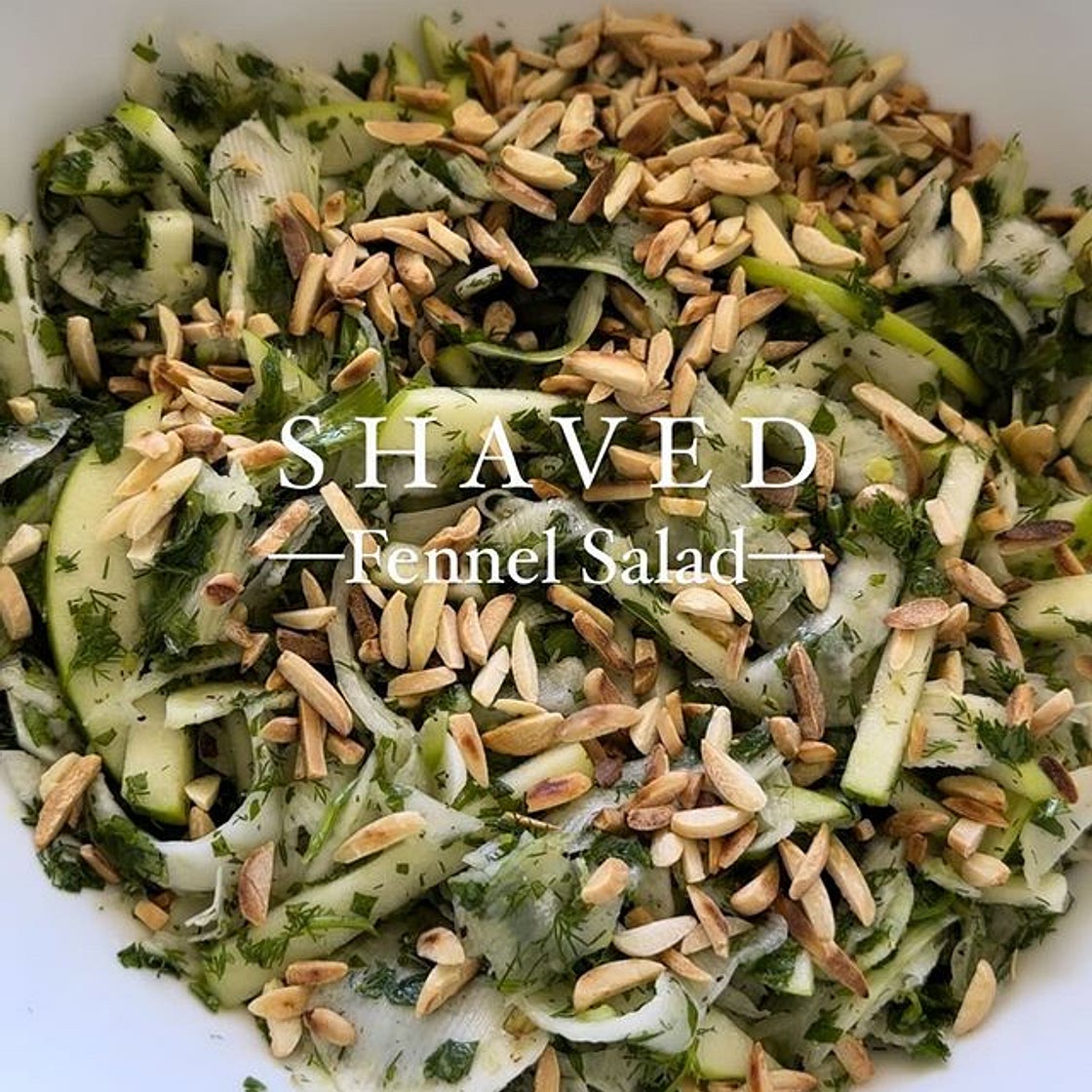 Addicting shaved fennel salad 💚