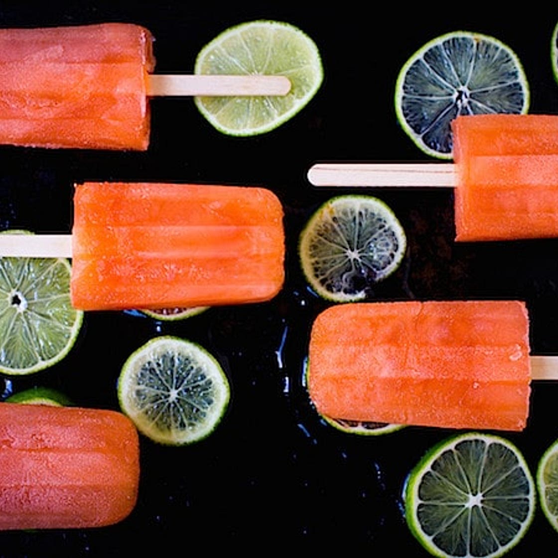 Aperol Limeade Popsicles