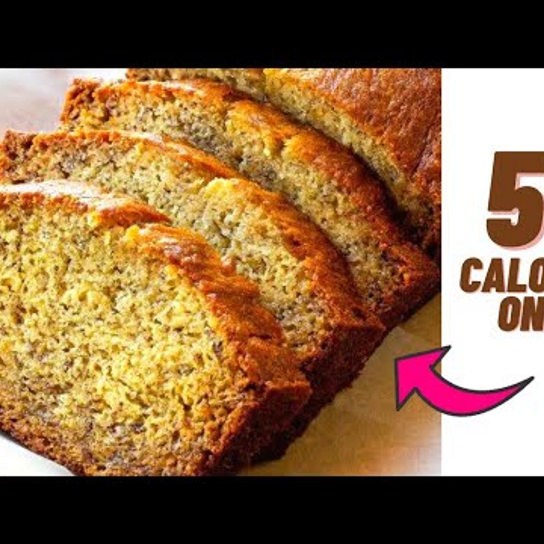 58 CALORIE SUPER SOFT BANANA BREAD- Low calorie banana bread