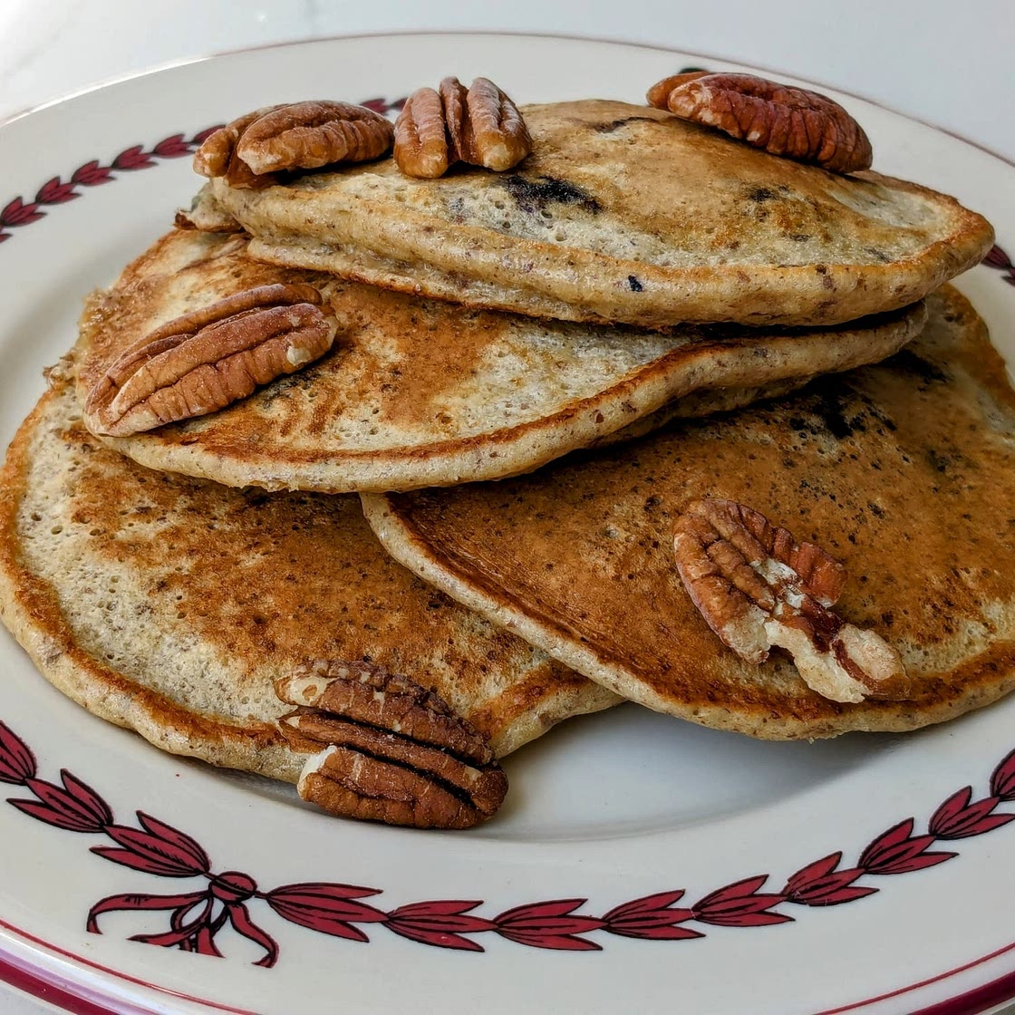 Mom's Blueberry Cottage Cheese Pancakes