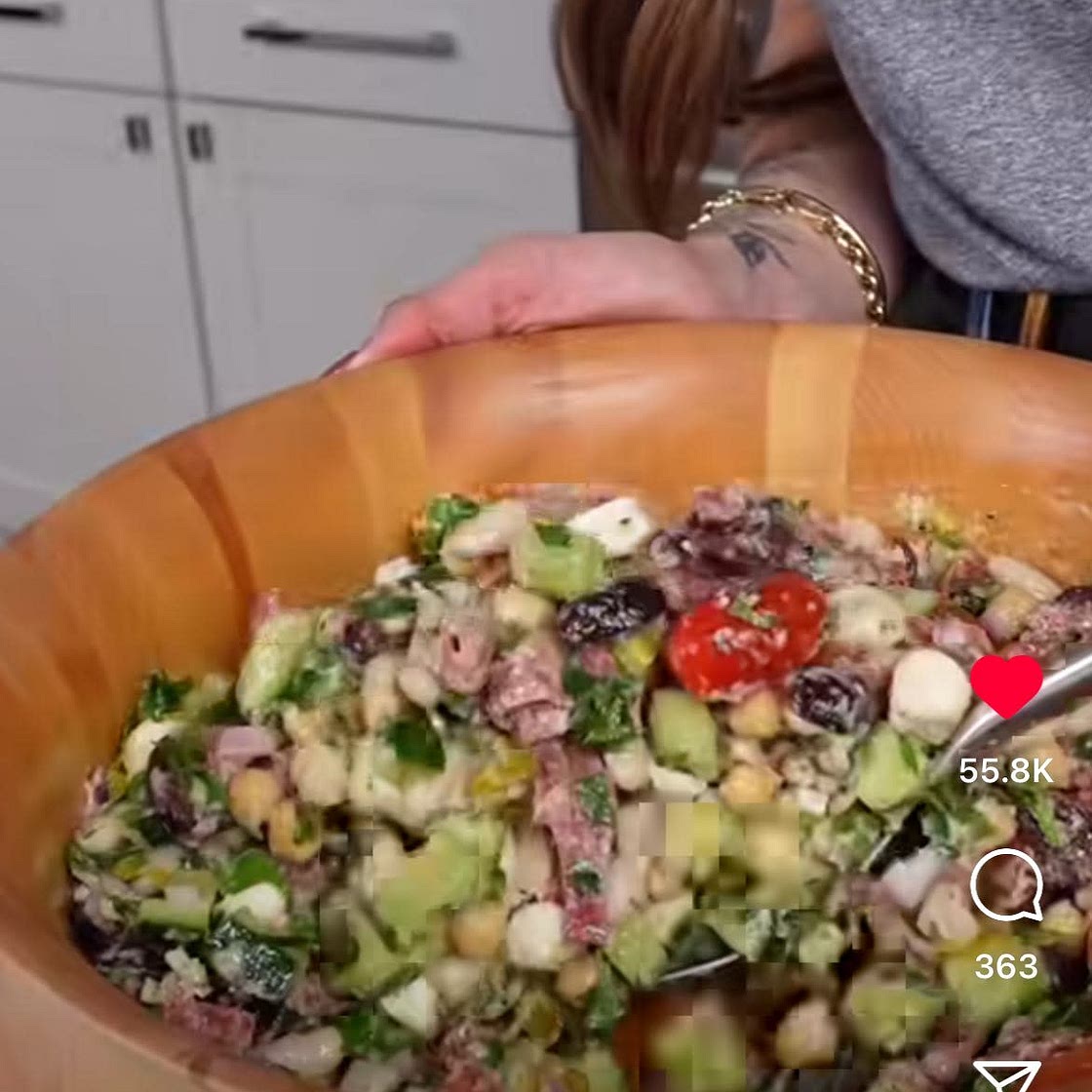 Italian Chopped Dense Bean Salad
