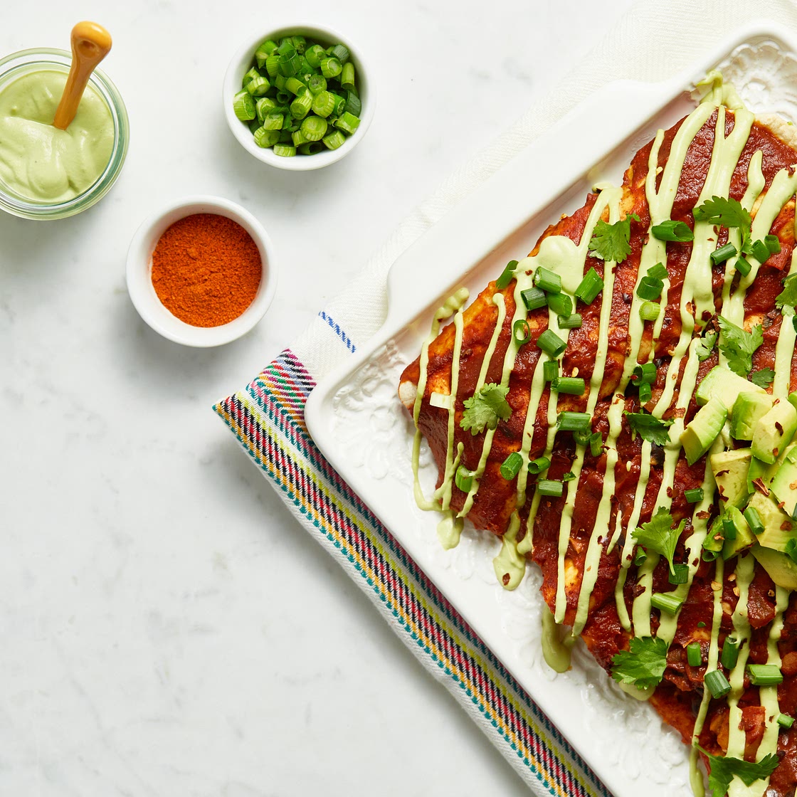 Next Level Vegan Enchiladas
