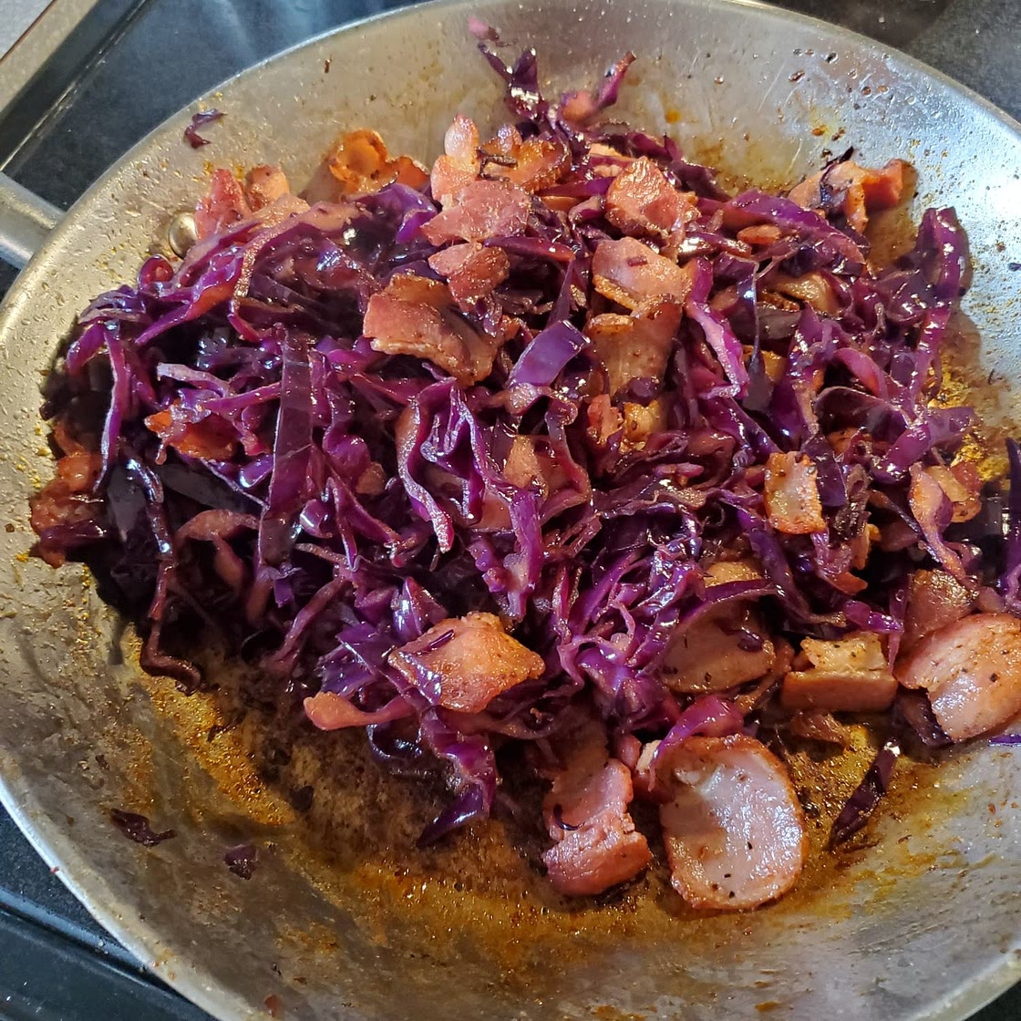 Sautéed Cabbage + Bacon