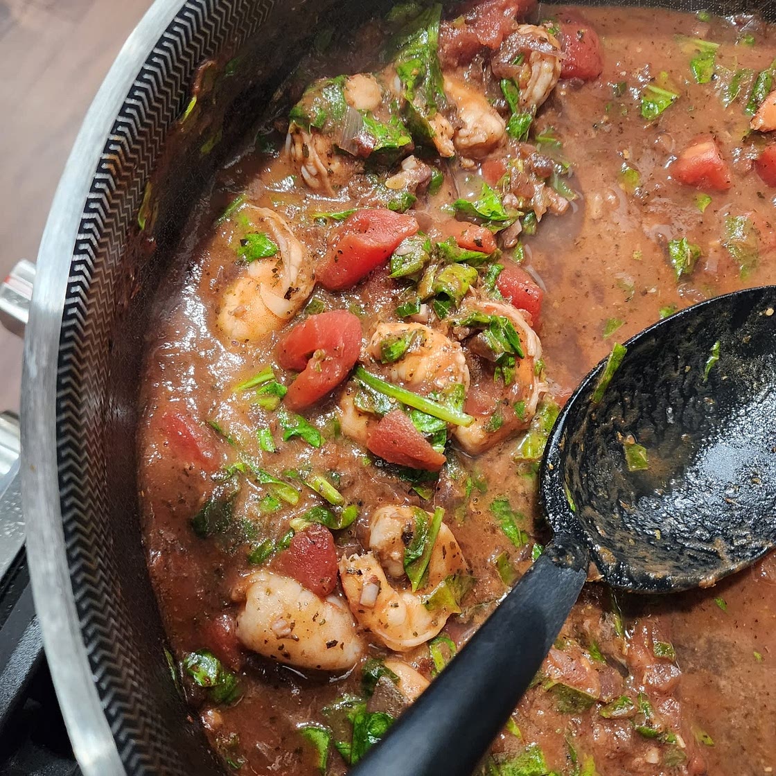 Spinach and Shrimp Fra Diavolo