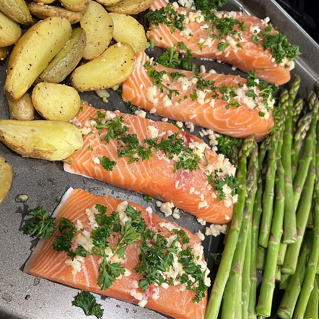 Garlic Butter Baked Salmon