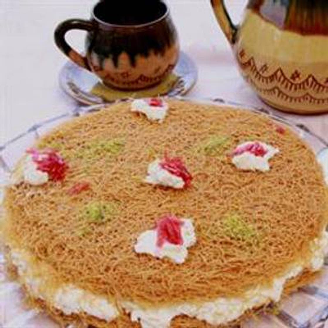 Roasted vermicelli with ashta cream - osmalieh