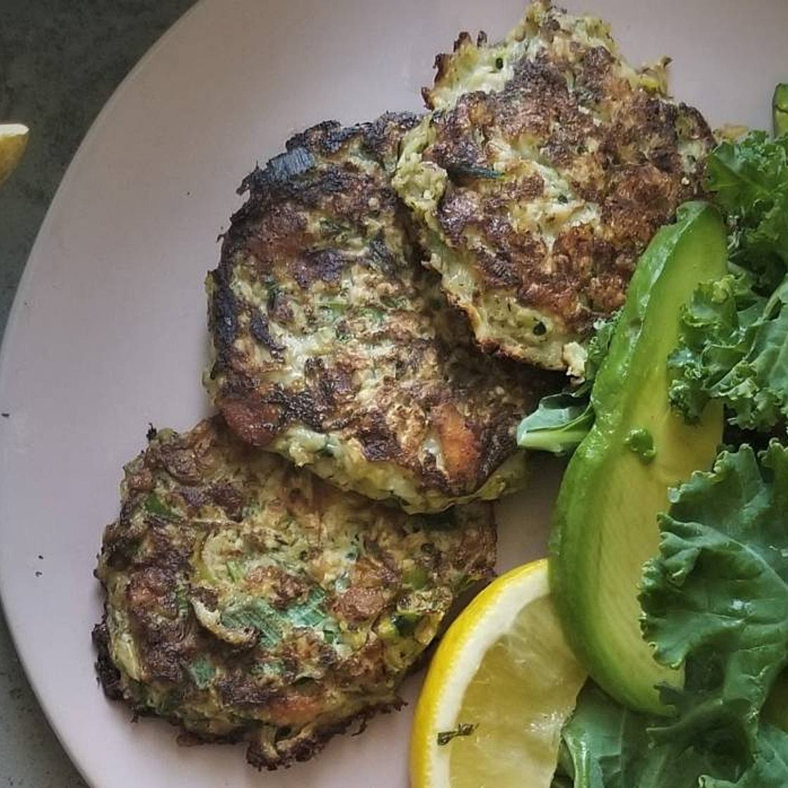 Cheesy Zucchini Fritters