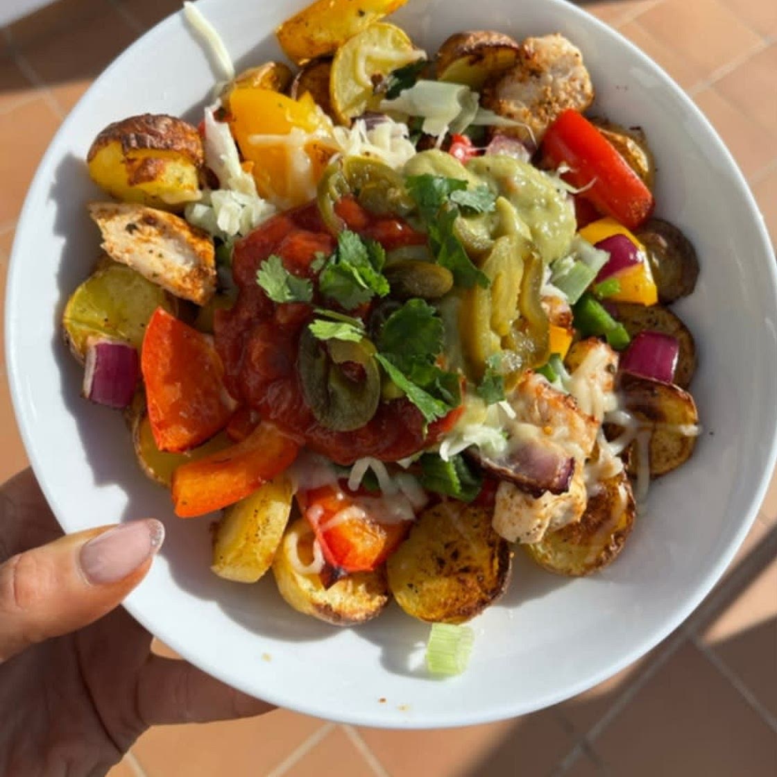 Chicken potato salad