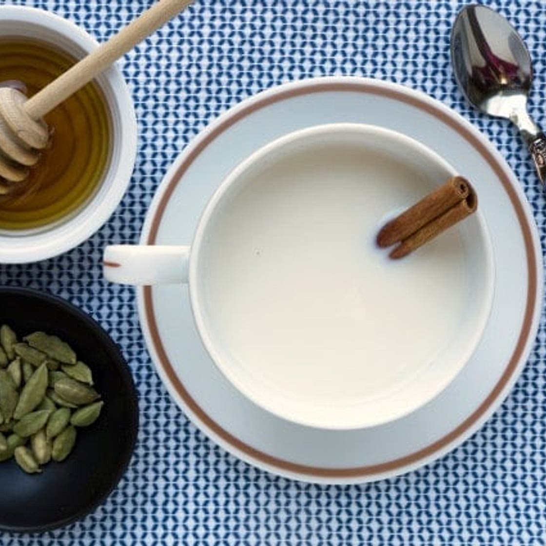 Warm Cardamom Honey Milk