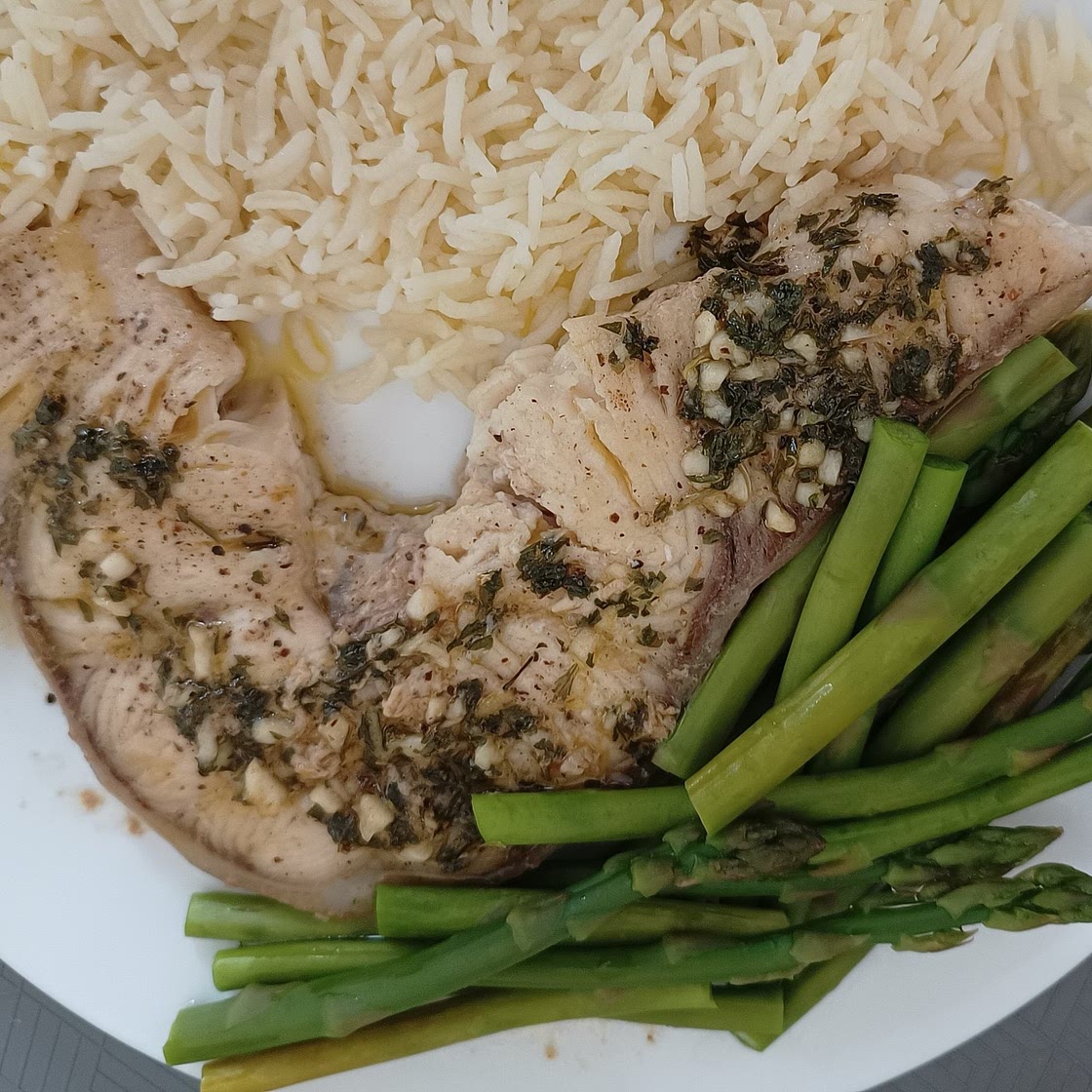 Swordfish Steaks with Peppercorn Butter