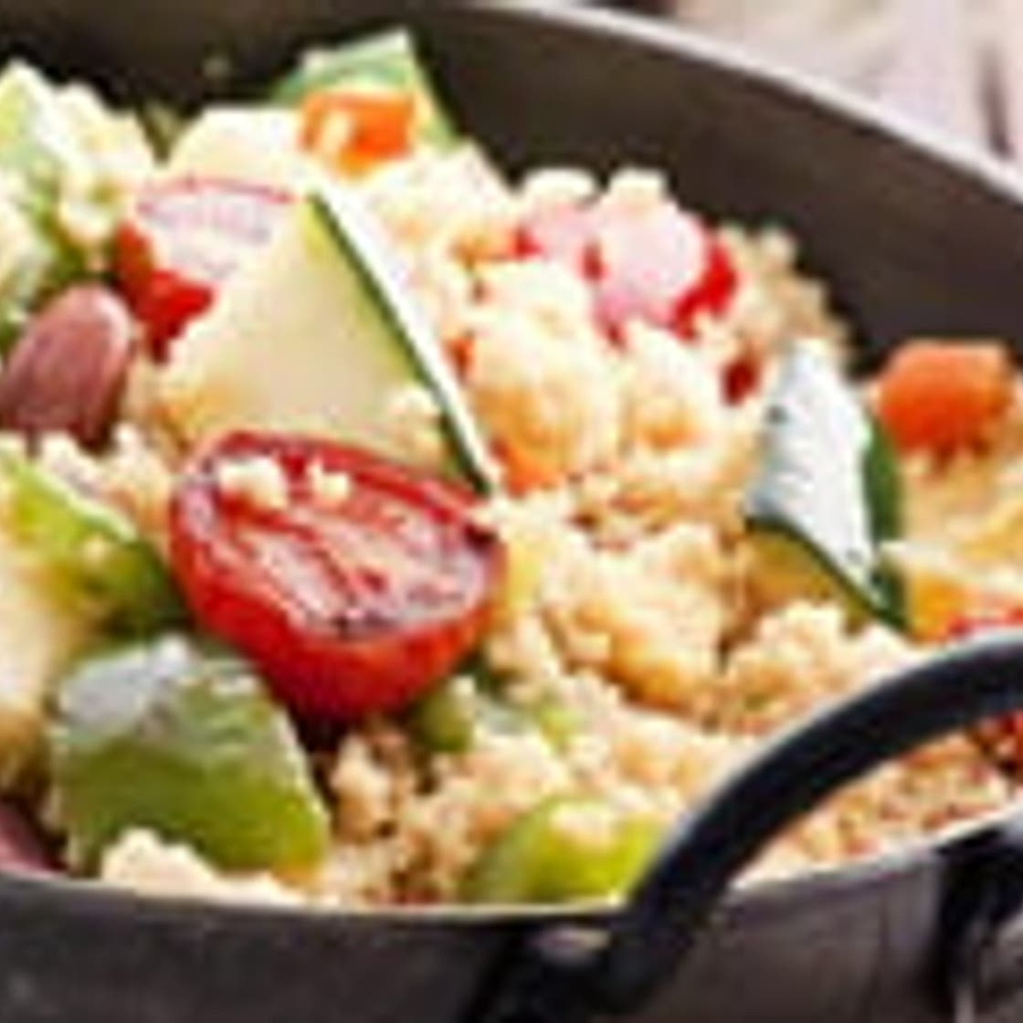 Fish and couscous salad