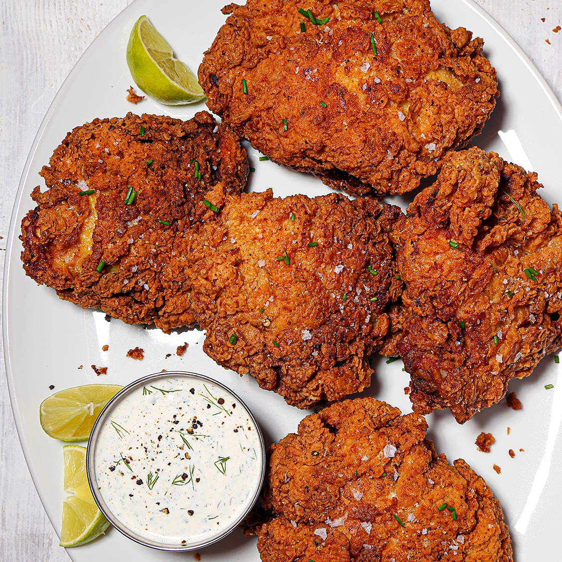 Bobby Flay's Fried Chicken Thights
