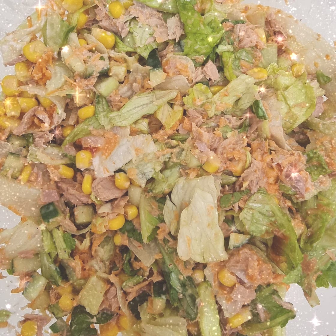 Low cal sweet chilli tuna salad