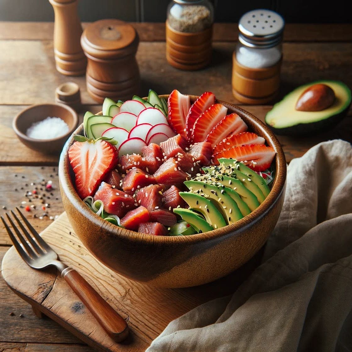 Poké Boeuf Fraise