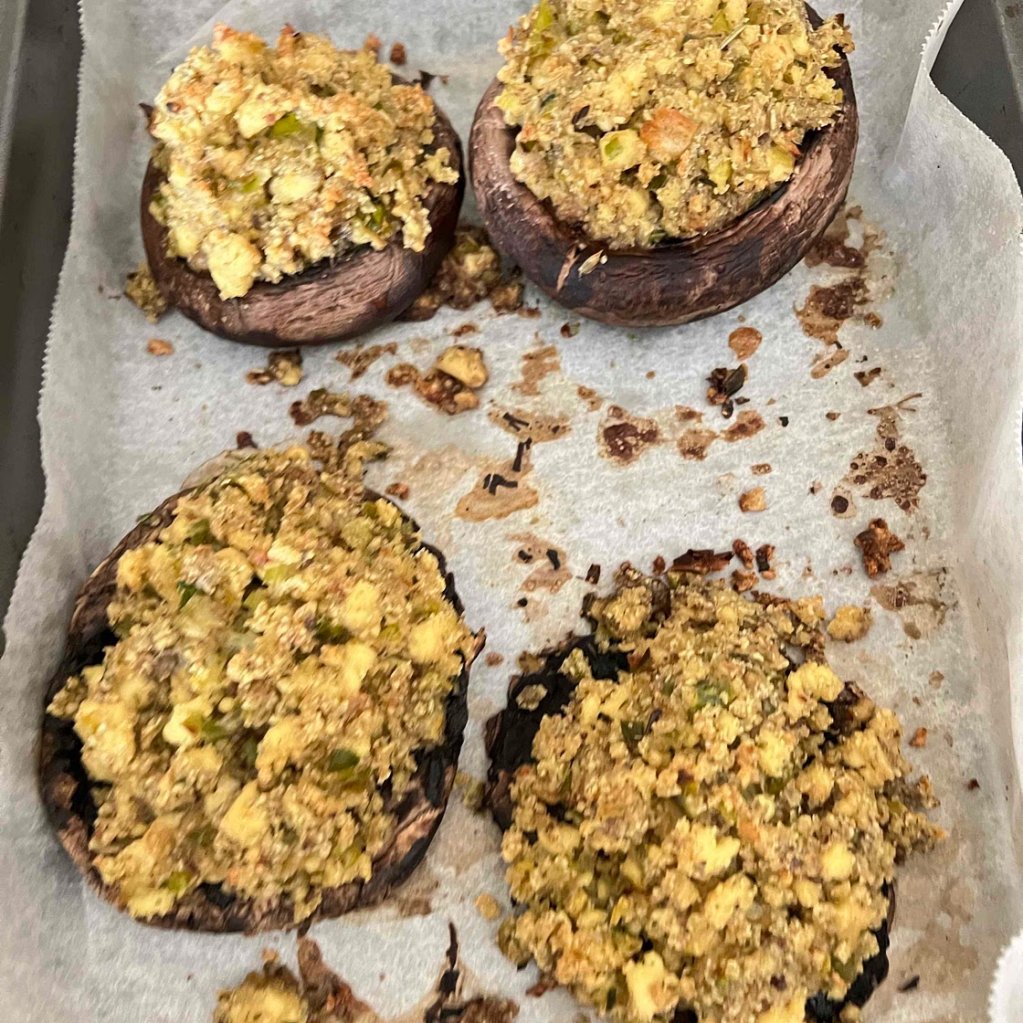 Vegan Stuffed Portobello Mushrooms