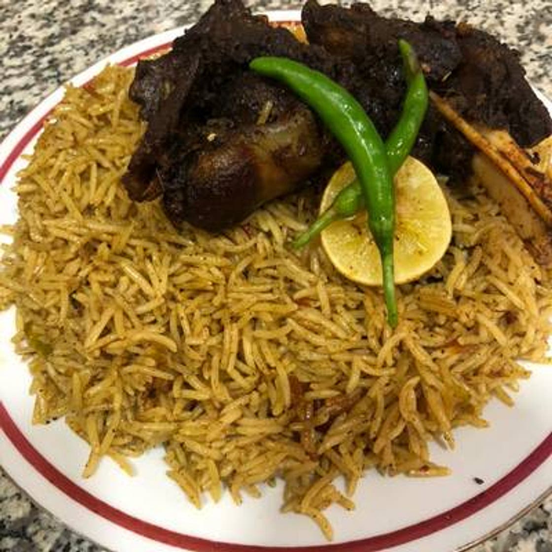 Mandi lamb and rice