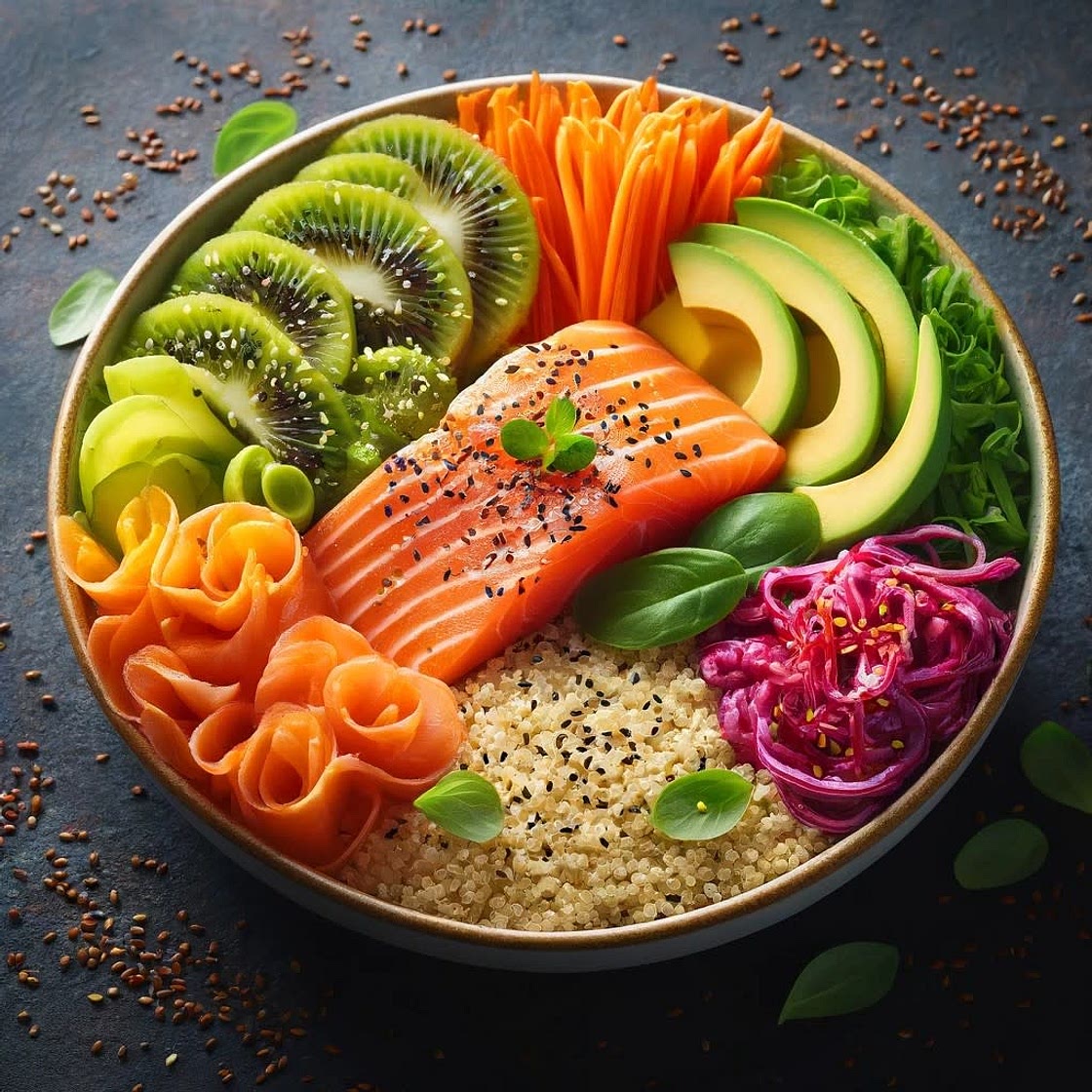 Poké Saumon Kiwi