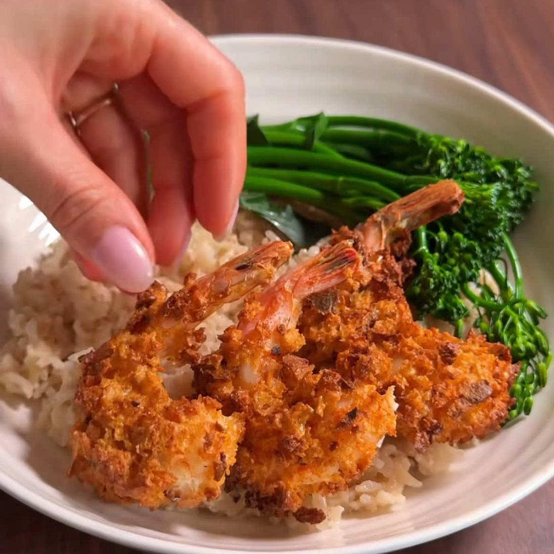 Crispy bang bang prawns
