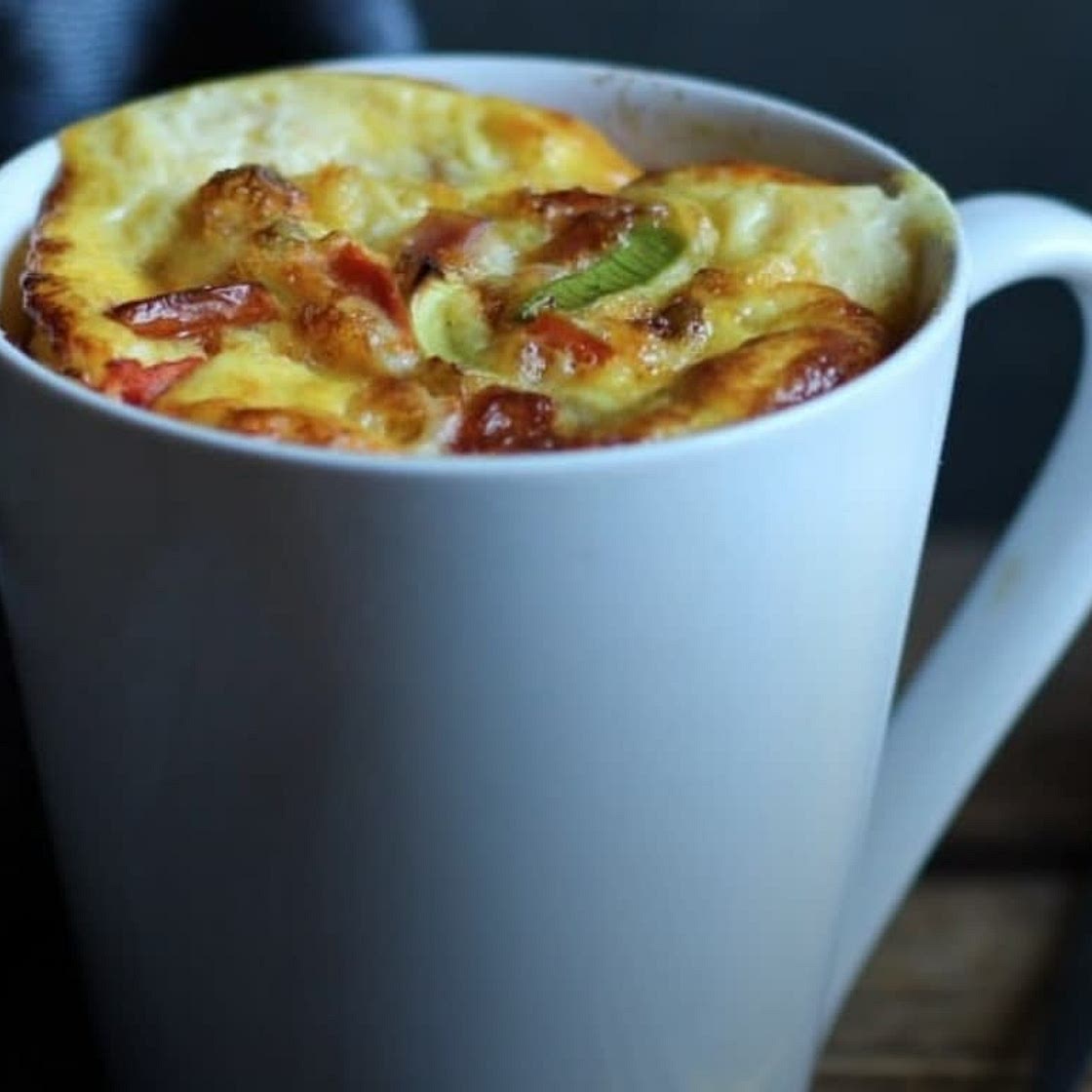 Microwave Egg with Turkey Breast